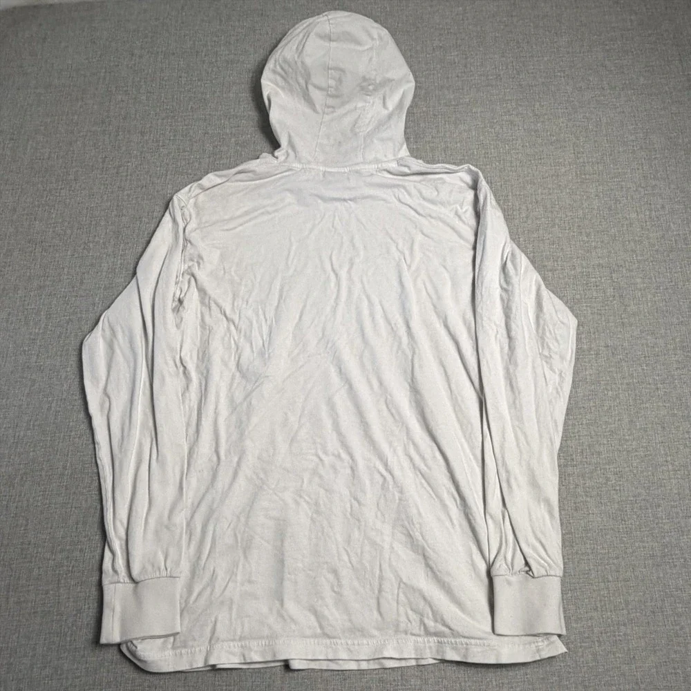 Nike Jordan Hoodie Mens‎ M White Pullover Hooded Lightweight Pockets Embroidered